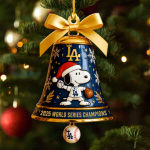 Los Angeles Dodgers 2025 World Series Champions Custom Shape 2-sided Acrylic Ornament – HOATT14978