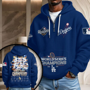 Los Angeles Dodgers 2025 World Series Champions 3D Unisex Waffle Hoodie - HOATT14995