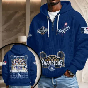 Los Angeles Dodgers 2025 World Series Champions 3D Unisex Waffle Hoodie - HOATT14932