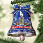 Los Angeles Dodgers 2025 World Series Champions Custom Shape 2-sided Acrylic Ornament – MAITM13975