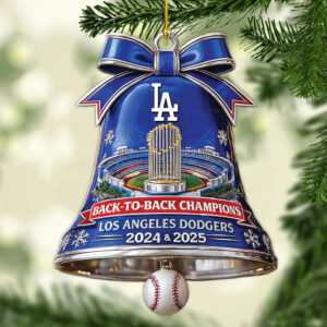 Los Angeles Dodgers 2025 World Series Champions Custom Shape 2-sided Acrylic Ornament – MAITM13975