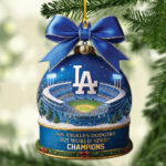 Los Angeles Dodgers 2025 World Series Champions Custom Shape 2-sided Acrylic Ornament – MAITM13984