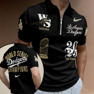 Los Angeles Dodgers World Series 2025 Zip Polo Shirt - TANTN19672