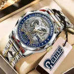 Los Angeles Rams 90th Anniversary Alloy Luxury Quartz Watch – MAITM14148