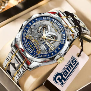Los Angeles Rams 90th Anniversary Alloy Luxury Quartz Watch - MAITM14148