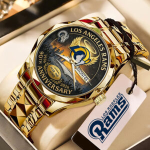 Los Angeles Rams 90th Anniversary Alloy Luxury Quartz Watch - MAITM14238