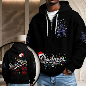 Los Angeles Dodgers 3D Unisex Waffle Hoodie - GNENEW783