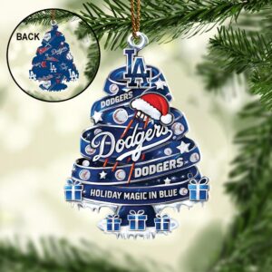 Los Angeles Dodgers 2025 World Series Champions Custom Shape 2-sided Acrylic Ornament – HOATT15151
