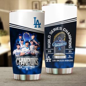 Los Angeles Dodgers 2025 World Series Champions Tumbler Cup - HOATT15106