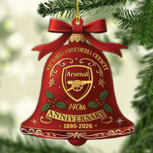 Arsenal FC 140th Anniversary Custom Shape 2-sided Acrylic Ornament – MAITM14064