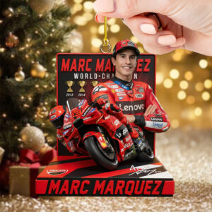 Marc Márquez Custom Shape 2-sided Acrylic Ornament – TMTHU2631