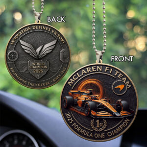 McLaren 2025 World Champion Custom shape 2-sided Acrylic Car Ornament - MAITM14024