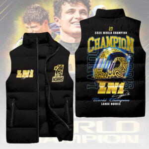 McLaren x Lando Norris 2025 World Champion 3D Sleeveless Down Jacket - HOATT15014