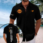 McLaren x Lando Norris 2025 World Champion Short Sleeve Button-Down Shirt – MAITM14037