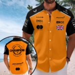 McLaren x Lando Norris 2025 World Champion Short Sleeve Button-Down Shirt – HOATT15068