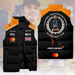 McLaren x Lando Norris 2025 World Champions 3D Sleeveless Down Jacket - HOATT15012