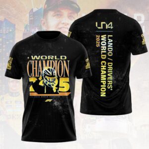 McLaren x Lando Norris 2025 World Champion 3D Apparel - HOATT15097