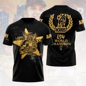 McLaren x Lando Norris 2025 World Champion 3D Apparel - HOATT15054