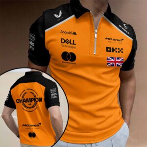 McLaren x Lando Norris 2025 World Champions Zip Polo Shirt - HOATT15011