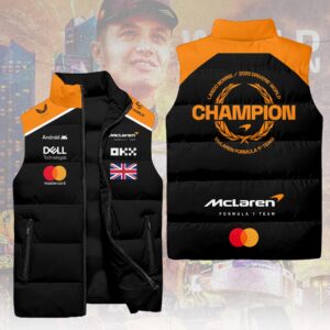 McLaren x Lando Norris 2025 World Champions 3D Sleeveless Down Jacket - HOATT15005
