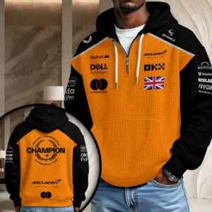 McLaren x Lando Norris 2025 World Champions 3D Unisex Waffle Hoodie - HOATT15006