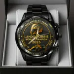 McLaren x Lando Norris World Champions 2025 Black Stainless Steel Watch – TANTN19230