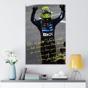 McLaren x Lando Norris World Champions 2025 Rectangle Canvas With Inner Frame - TANTN19210