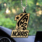 McLaren x Lando Norris World Champions 2025 Custom shape 2-sided Acrylic Car Ornament – TANTN19225