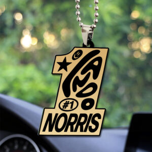 McLaren x Lando Norris World Champions 2025 Custom shape 2-sided Acrylic Car Ornament - TANTN19225