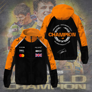 McLaren x Lando Norris World Champions 2025 3D Windbreaker Jacket - TANTN19237