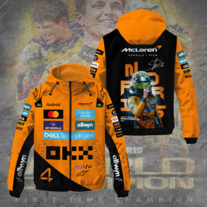 McLaren x Lando Norris World Champions 2025 3D Windbreaker Jacket - TANTN19248
