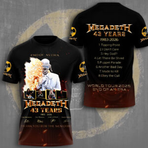 Megadeth 3D Apparel - TMTHU2914
