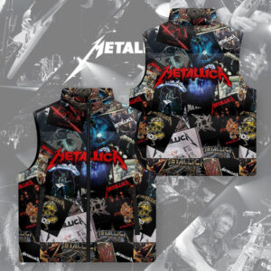 Metallica 3D Sleeveless Down Jacket - TMTHU2942