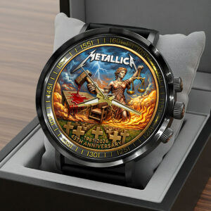Metallica 45th Anniversary Black Stainless Steel Watch - HOATT15438