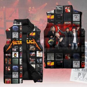 Metallica 3D Sleeveless Down Jacket - HOATT15413