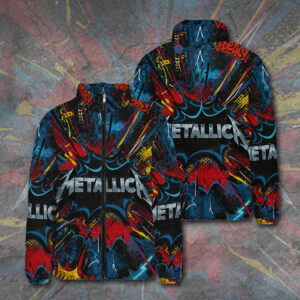 Metallica 3D Stand Collar Puffer Jacket - TANTN19745