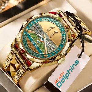 Miami Dolphins 60 years Alloy Luxury Quartz Watch - MAITM14246