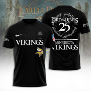 Minnesota Vikings x The Lord of The Rings 25 Years 3D Apparel - TANTN19573