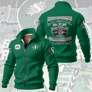 Saskatchewan Roughriders 2025 Thick Knit Fleece Jacket - NGHIAVT5807