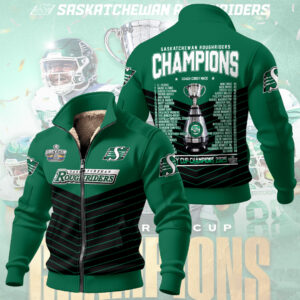 Saskatchewan Roughriders 2025 Thick Knit Fleece Jacket - NGHIAVT5815