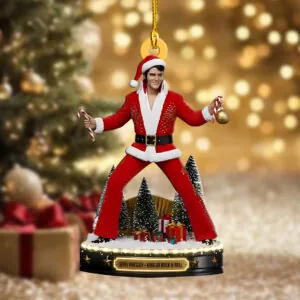 Elvis Presley Custom Shape 2-sided Acrylic Ornament – NGHIAVT5864