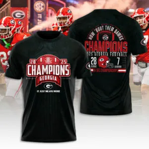 Georgia Bulldogs Football 2025 3D Apparel – NGHIAVT5902