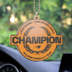McLaren x Lando Norris 2025 Custom shape 2-sided Acrylic Car Ornament - NGHIAVT5923