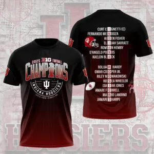 Indiana Hoosiers Football 2025 3D Apparel - NGHIAVT5932