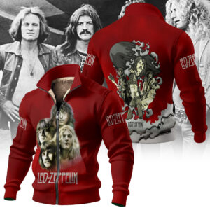 Led Zeppelin Thick Knit Fleece Jacket - NGHIAVT5980