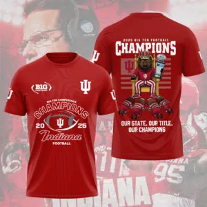 Indiana Hoosiers Football 2025 3D Apparel - NGHIAVT6014