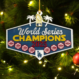 Los Angeles Dodgers 2025 Custom Shape 2-sided Acrylic Ornament – NGHIAVT6020