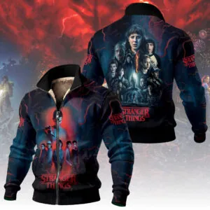 Stranger Things Thick Knit Fleece Jacket - NGHIAVT6043