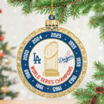 Los Angeles Dodgers 2025 Custom Shape 2-sided Acrylic Ornament – NGHIAVT6128