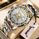 Metallica 45th anniversary 2026 Alloy Luxury Quartz Watch – NGHIAVT6145